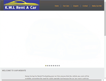 Tablet Screenshot of kwlrentalcars.com